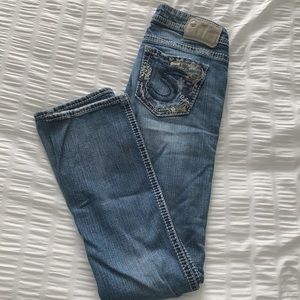 Silver Straight Leg/Skinny Bootcut Jeans